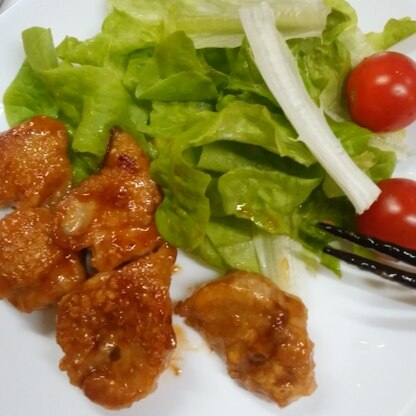 鶏肉好きな主人が美味しいと喜んで食べてくれました☆